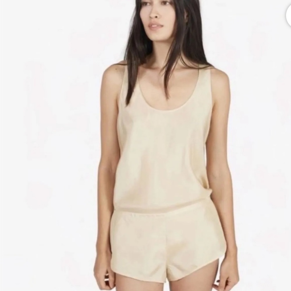 NWT Everlane silk pijama set size XS